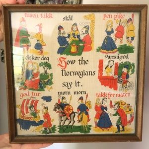 Antique Framed Scarf